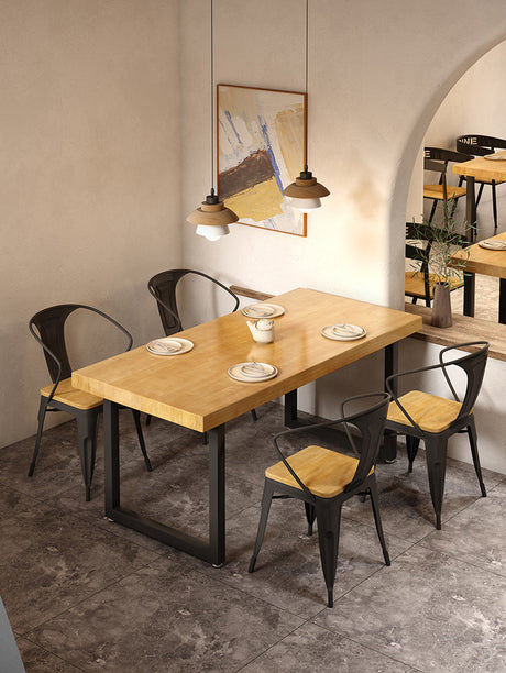 WEIMEI Juniper Bistro Solid Wood Dining Set Restaurant Combo from WEIMEI