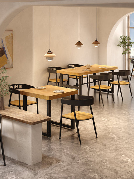 WEIMEI Marcellus Rustic Multi-Functional Restaurant Table and Chair Set from WEIMEI