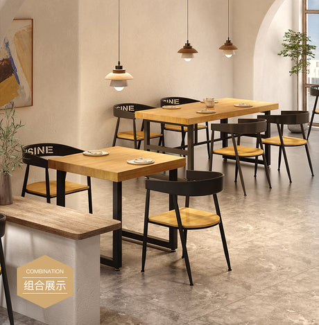 WEIMEI Marcellus Rustic Multi-Functional Restaurant Table and Chair Set from WEIMEI