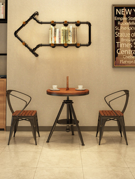 WEIMEI Marisol Vintage Adjustable Round Table & Chair Set from WEIMEI