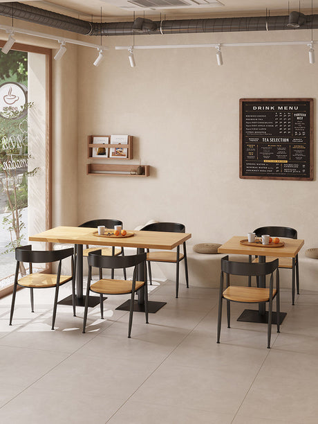 WEIMEI Santiago Rustic Solid Wood Dining Table Set from WEIMEI