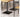 WEIMEI Santiago Rustic Solid Wood Dining Table Set from WEIMEI