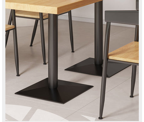 WEIMEI Santiago Rustic Solid Wood Dining Table Set from WEIMEI