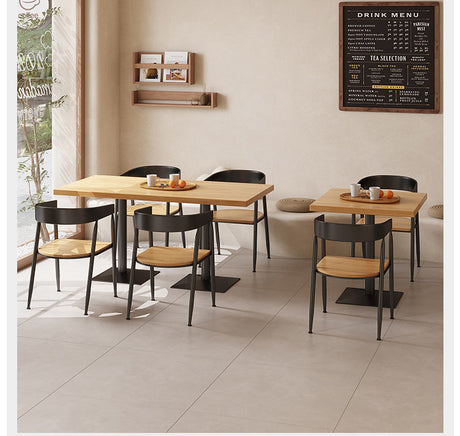 WEIMEI Santiago Rustic Solid Wood Dining Table Set from WEIMEI