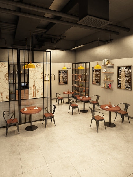 WEIMEI Santiago Sturdy Round Dining Table Set for Café from WEIMEI