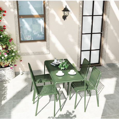 WEIMEI Serafino Elegant Wrought Iron Balcony Table & Chair Set from WEIMEI