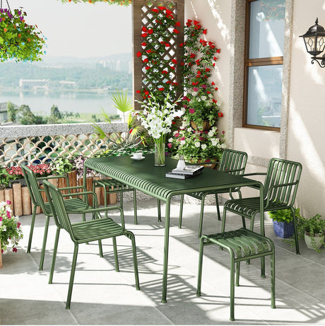 WEIMEI Serafino Elegant Wrought Iron Balcony Table & Chair Set from WEIMEI
