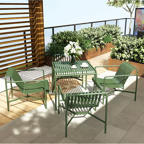 WEIMEI Serafino Elegant Wrought Iron Balcony Table & Chair Set from WEIMEI