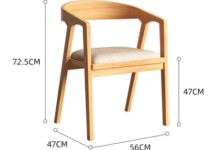 WEIMEI Yamaguchi Contemporary Solid Wood Dining Chair from WEIMEI