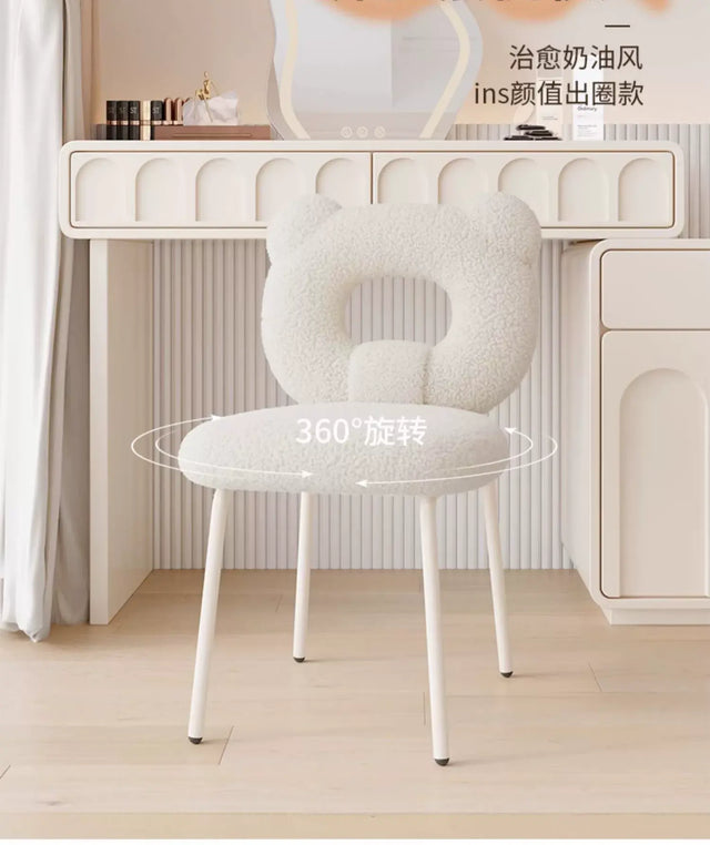 XIMIKA Adalyn Luxe Light Vanity Makeup Stool from XIMIKA