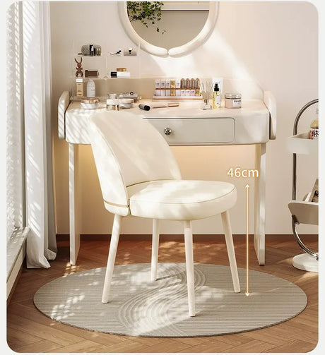 XIMIKA Calantha Elegant Plush Makeup Chair from XIMIKA