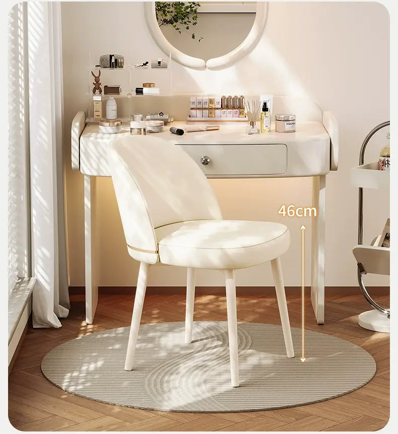 XIMIKA Calantha Elegant Plush Makeup Chair from XIMIKA