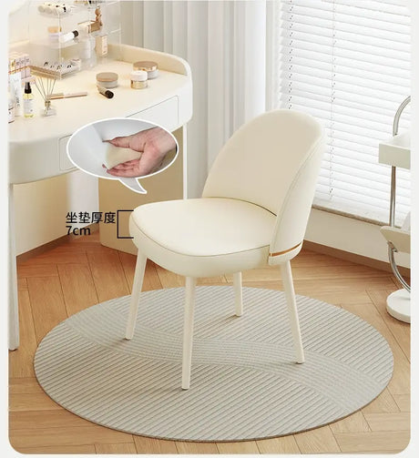XIMIKA Calantha Elegant Plush Makeup Chair from XIMIKA