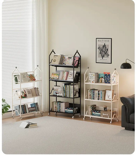 XIMIKA Hiroko Versatile Iron Children's Bookshelf Rack from XIMIKA
