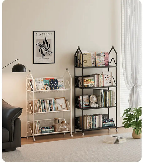 XIMIKA Hiroko Versatile Iron Children's Bookshelf Rack from XIMIKA