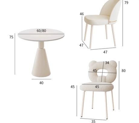 XIMIKA Santiago Elegant Casual Round Table Set from XIMIKA