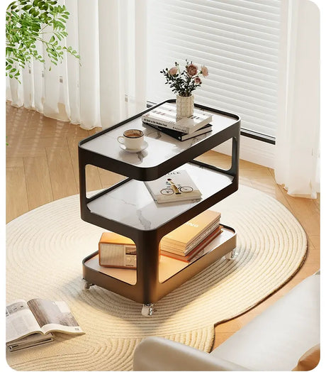 XIMIKA Sienna Luxe Rolling Coffee Table Cart from XIMIKA