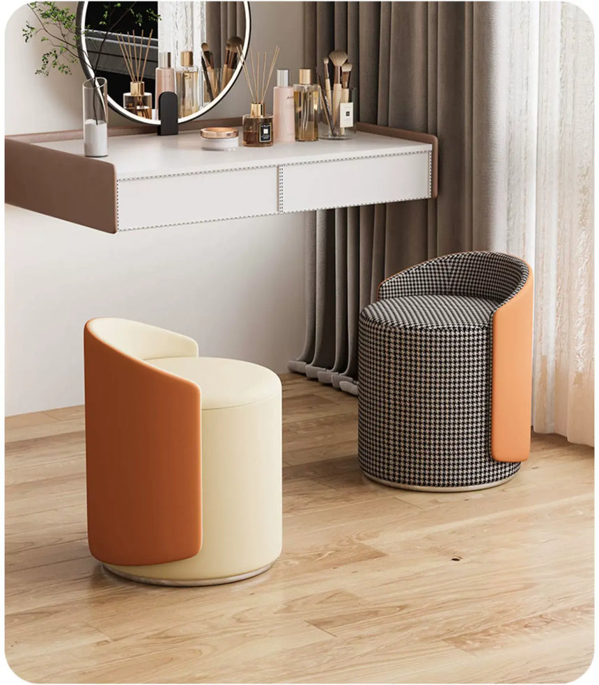 XIMIKA Valeriy Chic Comfortable Red Stool Chair from XIMIKA