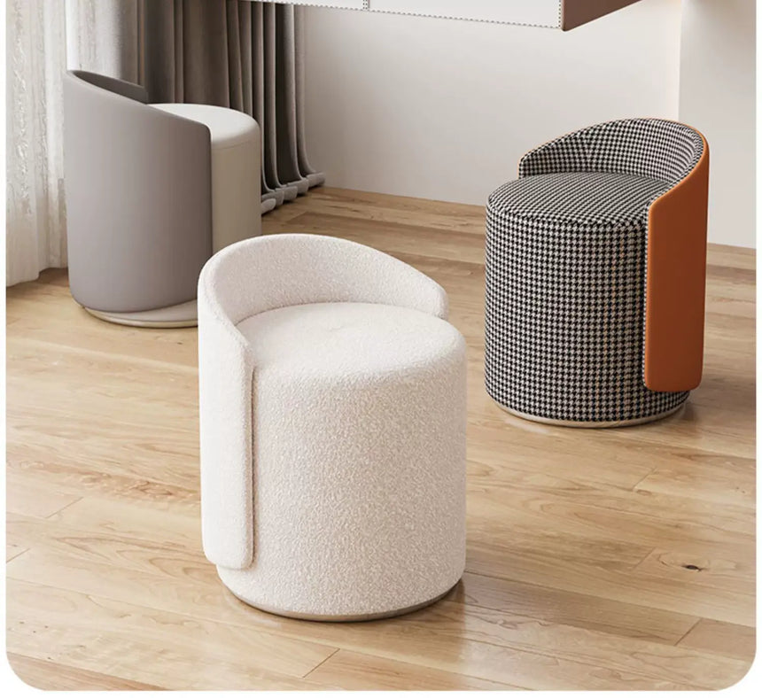 XIMIKA Valeriy Chic Comfortable Red Stool Chair from XIMIKA