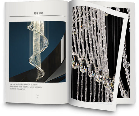 YDZM Alhambra Elegant Minimalist Crystal Ceiling Lamp from YDZM