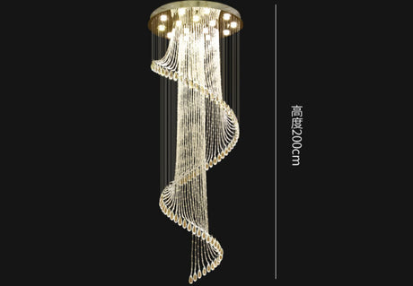 YDZM Alhambra Elegant Minimalist Crystal Ceiling Lamp from YDZM