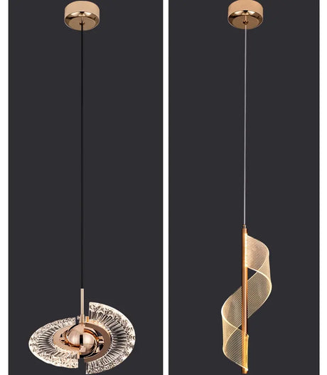 YDZM Amara Sleek Scandinavian Modern Pendant Ceiling Lamp from YDZM