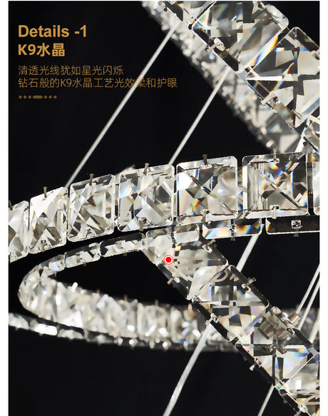 YDZM Marisol Elegant Crystal Country House Ceiling Lamp from YDZM