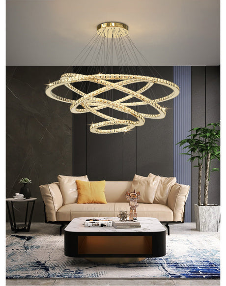 YDZM Marisol Elegant Crystal Country House Ceiling Lamp from YDZM