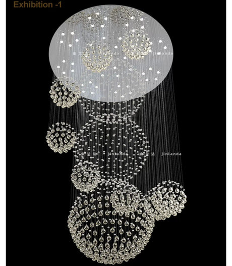 YDZM Minato Elegant Crystal Ceiling Lamp from YDZM