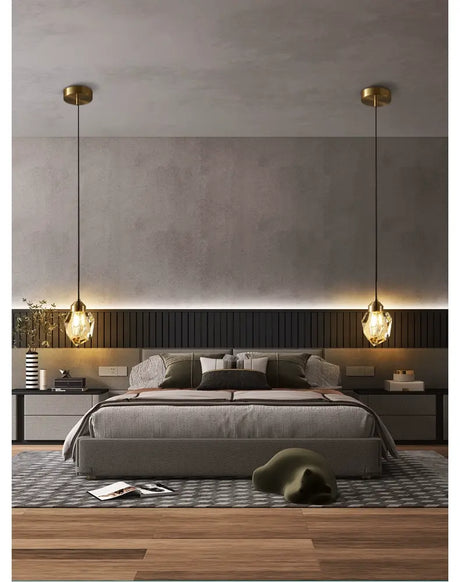 YDZM Tamsin Elegant Copper Bedroom Lamp from YDZM