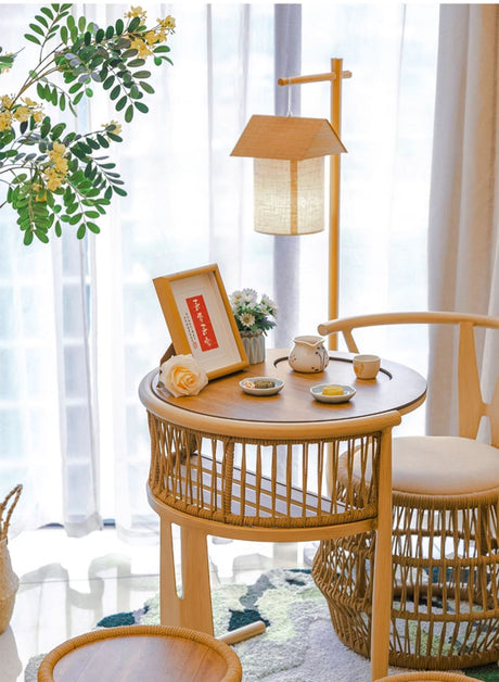 ZIYE Aravind Elegant Compact Balcony Tea Table Set from ZIYE