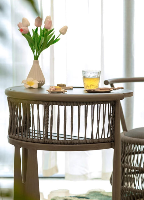 ZIYE Aravind Elegant Compact Balcony Tea Table Set from ZIYE