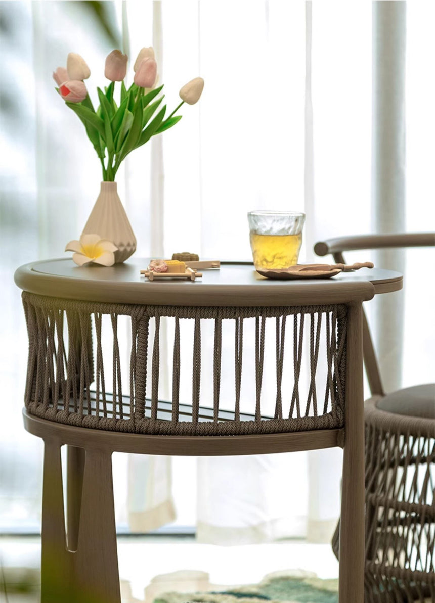 ZIYE Aravind Elegant Compact Balcony Tea Table Set from ZIYE