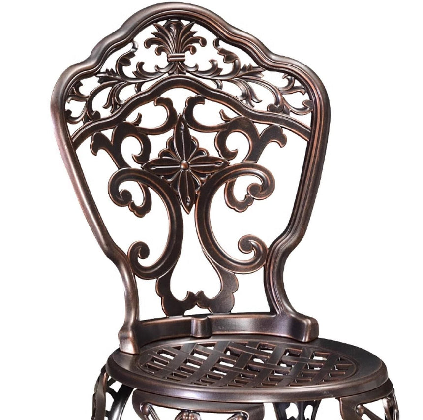 ZIYE Fujiko Elegant Wrought Iron 3-Piece Coffee Table Set from ZIYE