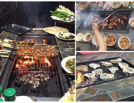 ZIYE Haruki Elegant Iron Grilling Table Set from ZIYE
