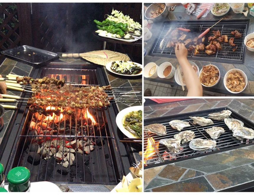 ZIYE Haruki Elegant Iron Grilling Table Set from ZIYE