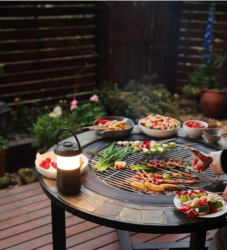 ZIYE Haruki Elegant Iron Grilling Table Set from ZIYE