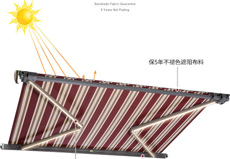 ZIYE Kaori Premium Electric Telescopic Awning from ZIYE