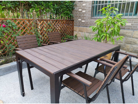 ZIYE Marcellus Weather-Resistant Wooden Table & Chair Set from ZIYE