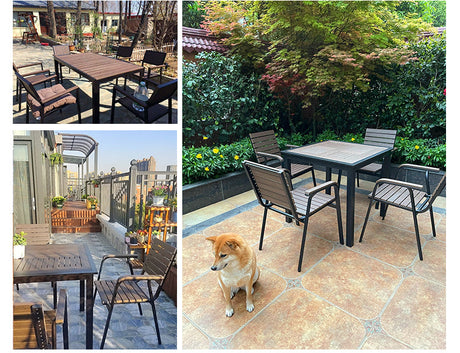 ZIYE Marcellus Weather-Resistant Wooden Table & Chair Set from ZIYE