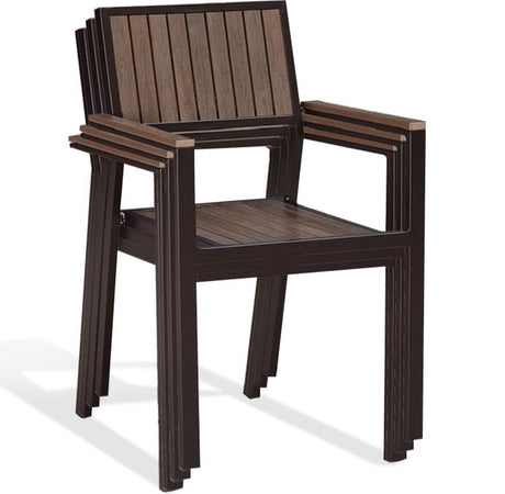 ZIYE Marcellus Weather-Resistant Wooden Table & Chair Set from ZIYE