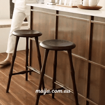 Aiza Solid Wood High Stool from maija