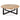 Round Coffee Table with Wooden Top and Metal Base