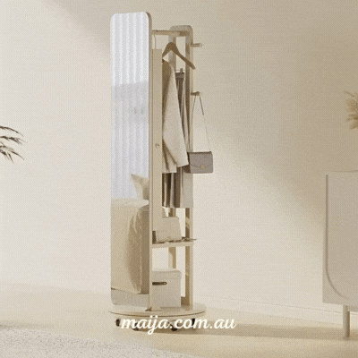 Danke Rotating Mirror Coat Rack from Oudianfan