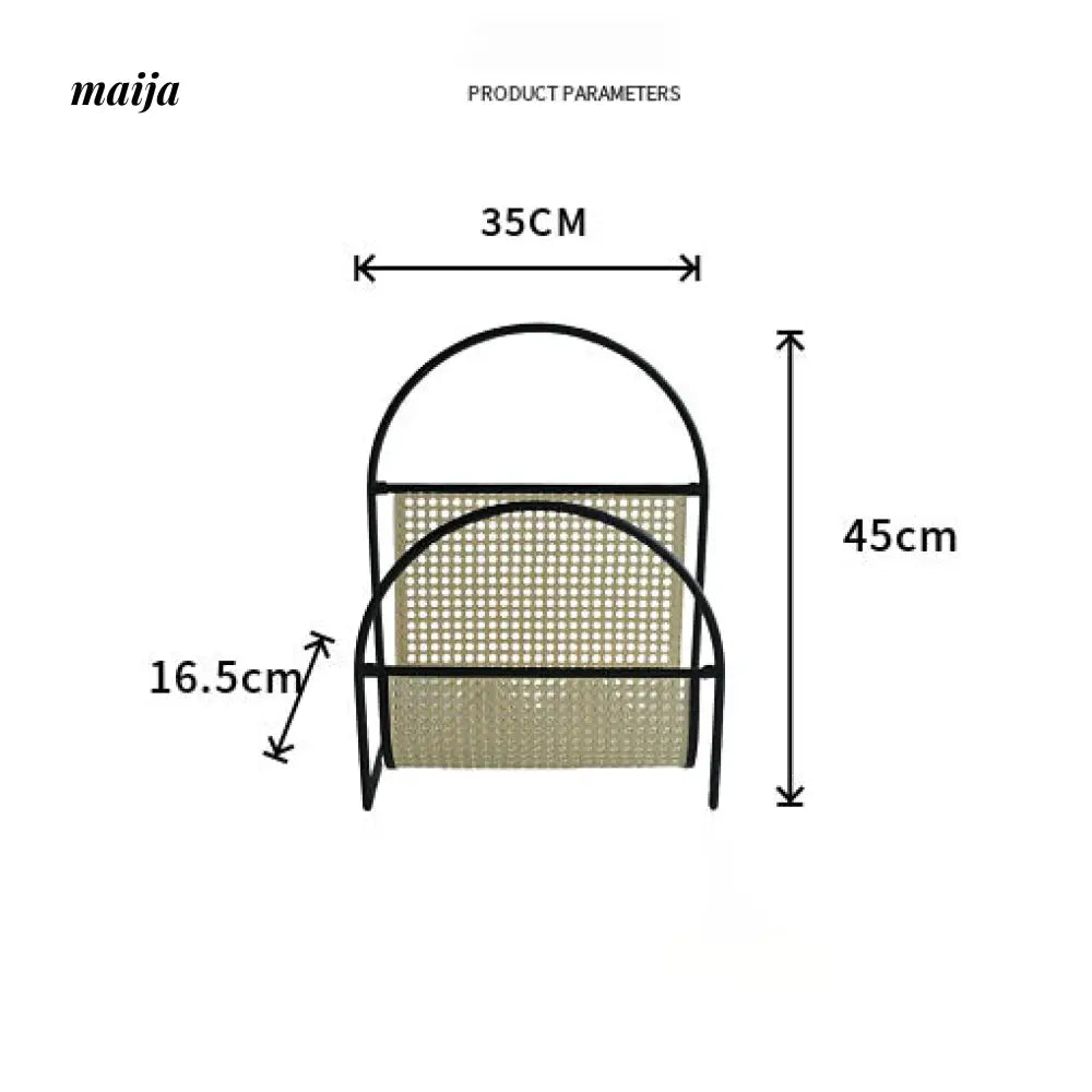 Retro Cherry Wood Magazine Rack from maija