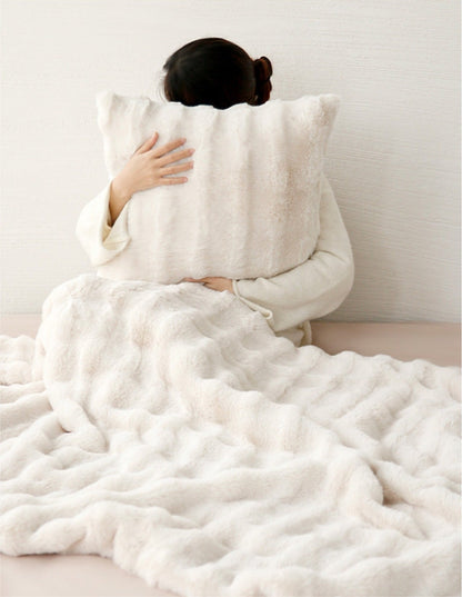 Velvet Bubble Cushion and Blanket from milamila