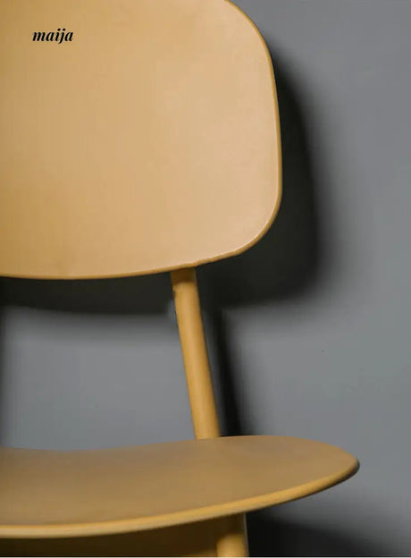 Solid Colour Plastic Dining Chair from MY
