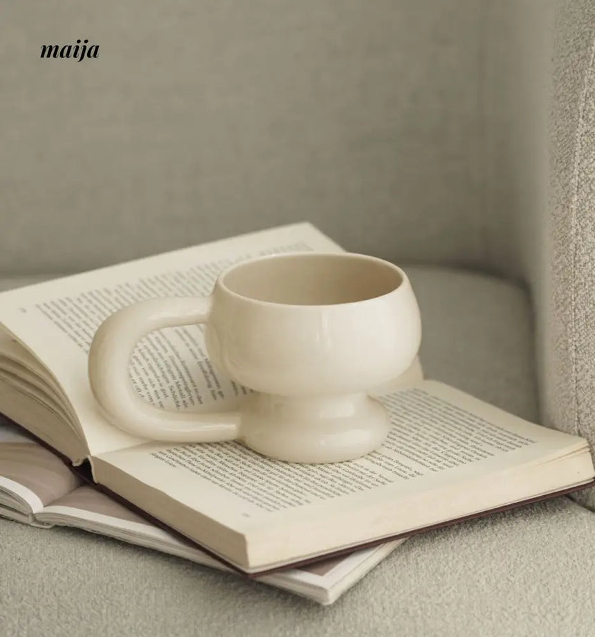 Glossy Marshmallow Ceramic Mug from maija