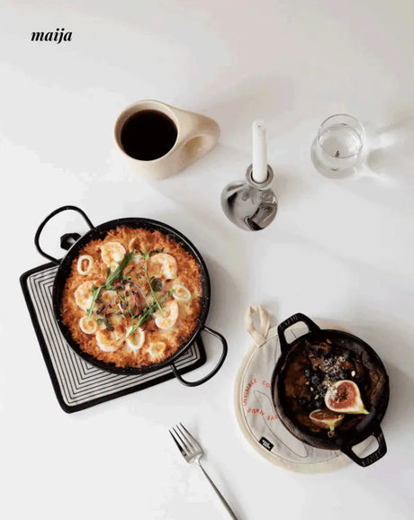 Geometric Cotton Pan Coaster from maija