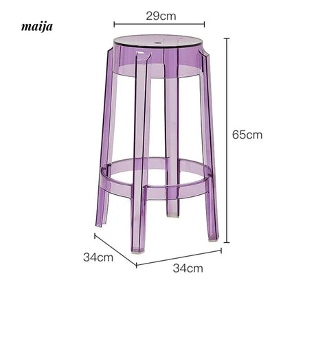 Crystal Colourful Bar Stool from maija